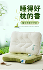 草本茶叶清香枕芯抗菌茶梗包枕头护颈椎宿舍颈椎枕头芯家用一对装-tmall.com天猫