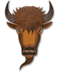 Bull's Head美式复古插画牛头
