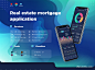 Real estate mortgage loans dashboard mobile app designUI设计作品移动应用界面其他UI首页素材资源模板下载