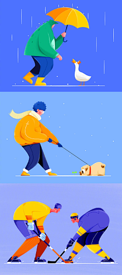 三水心采集到扁平插画