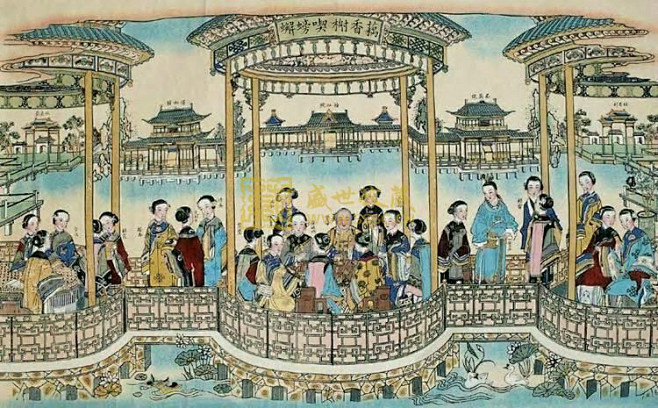 回眸—中国年画 . 天津杨柳青年画《四大...