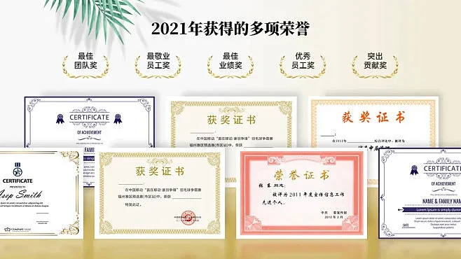 企业荣誉 资质