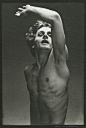 A young Baryshnikov in the ballet, Le Jeune Homme et la Mort.  