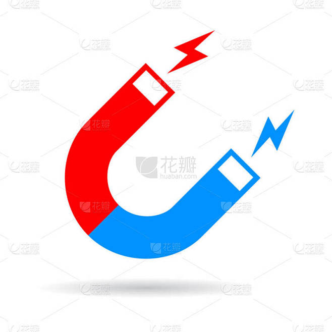 磁铁矢量图标