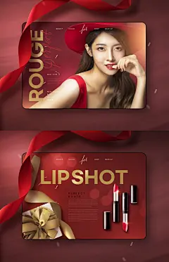 韩国化妆品护肤品美妆彩妆美女模特Banner广告海报模板PSD素材图-淘宝网