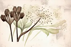 当归保健中药材插画