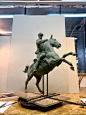 SCULPTORS OF THE CAVALER I GLORY, Tomek Radziewicz : Fragment of the design of the statue of SCULPTORS OF SCULPTORS OF THE CAVALER I GLORYHORSE-RIDING ARTICLE related to the battle of Komarowem. Cooperation Tomasz Radziewicz and Artur Wochniak. This is t