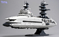 浮遊艦の模型。 #AIメカ部 httpst