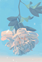 送你一朵海盐芝士味的花_柠檬漫游__插画师作品_涂鸦王国gracg.com