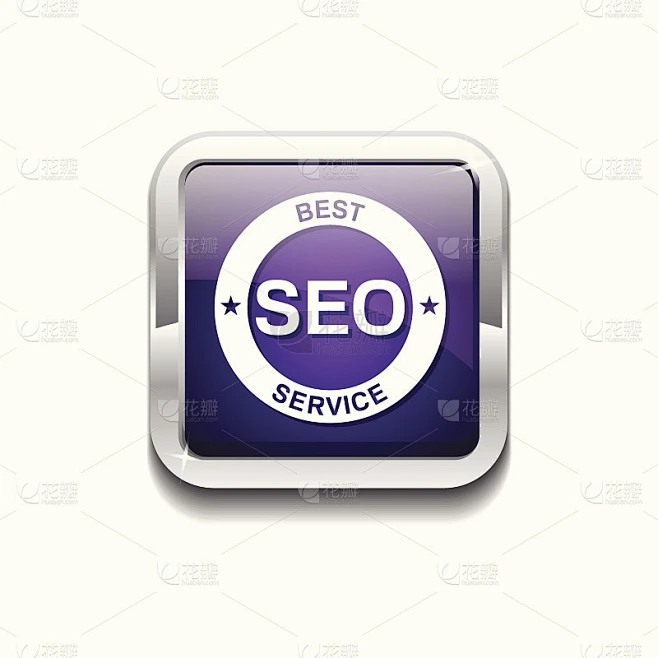 SEO紫色矢量图标按钮