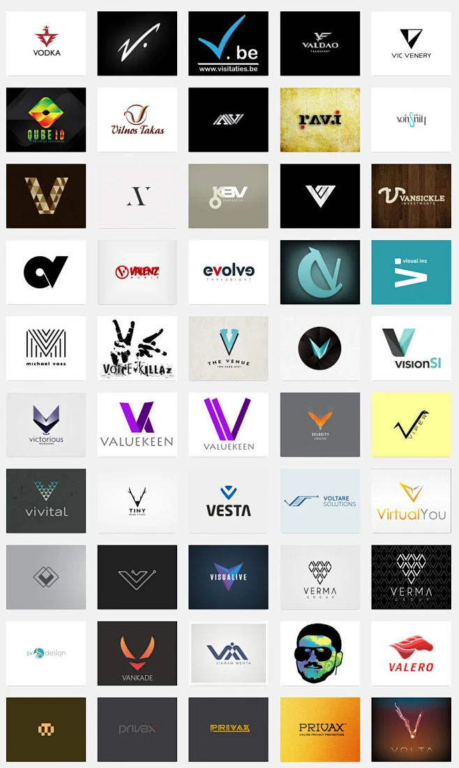 关于字母V的LOGO_平面设计_标志设计_设计秀高手-花瓣网