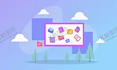 互联网扁平插画 【酷图网】互联网科技,数据报表,科技插画,技术场景,扁平,手绘,插画,动画,儿童画,插图,卡通,互联网,首页,商务,app,引导,UI,界面,网页,启动页,页面,鼠绘,简约,场景,人物,技术人员,服务器,云端,网络云,电脑,数据,分析,统计,创意,信息,交流,社交,主页,办公室,金融