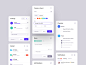 Cards - White UI popup modal slider input event app web dashboard share checklist to do picker design system upload notifications tasks settings calendar ux ui