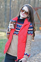 This just came up on my feed and my sister gave me this sweater for Christmas. She knows me so well! vest and fair isle