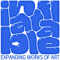 This may contain: the logo for the art expo