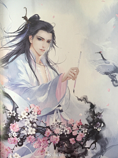 一米阳光三寸暖采集到古风-美男+手绘