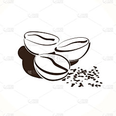 咖啡豆。