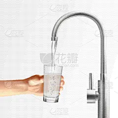 水龙头,水,玻璃,华丽的,不锈钢,家居设施,卫生间,钢铁,构图,流动