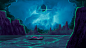 landscape, concept art, Moon, eclipse , storm, clouds, night, night sky | 3840x2160 Wallpaper - wallhaven.cc