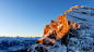一般3840x2160自然山雪景观晴空阳光蓝色岩石