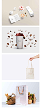 高端咖啡品牌西餐厅包装袋杯子样机VI形象贴图样机PSD设计素材-淘宝网