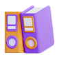 Files Binder 3D Icon