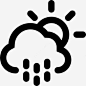 下雨天天气符号图标png免抠素材_新图网 https://ixintu.com 云 天气 象征天 雨 太阳 只是图标