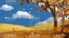 温馨唯美秋季场景图片  - 源文件下载【酷图网】意境,唯美,梦幻,创意,插画,手绘,梦境,小清新海报,卡通插画,古风,温馨,文艺范,文艺海报,手绘风,浪漫,治愈系,可爱,温暖,安逸,舒适,梦中世界,森系,淡雅,文艺风,中国风,放飞梦想,小清新,落叶,韵味,国潮,玄关画,装饰画,秋景,秋季,秋天,秋季温馨,唯美枫叶,枫叶,黄色枫叶,秋季插画,立秋