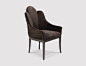 ANASTASIA Dining chair | Luxury Dining chair by Koket : ANASTASIA, a luxury dining chair that adds a daringly stylish essence to dining room design. Such an elegant upholstered dining chair.