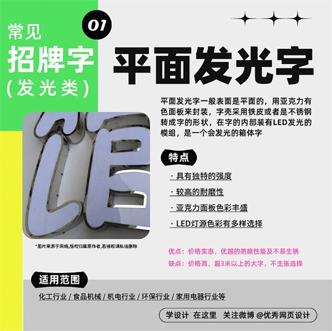常见的招牌字类型发光类