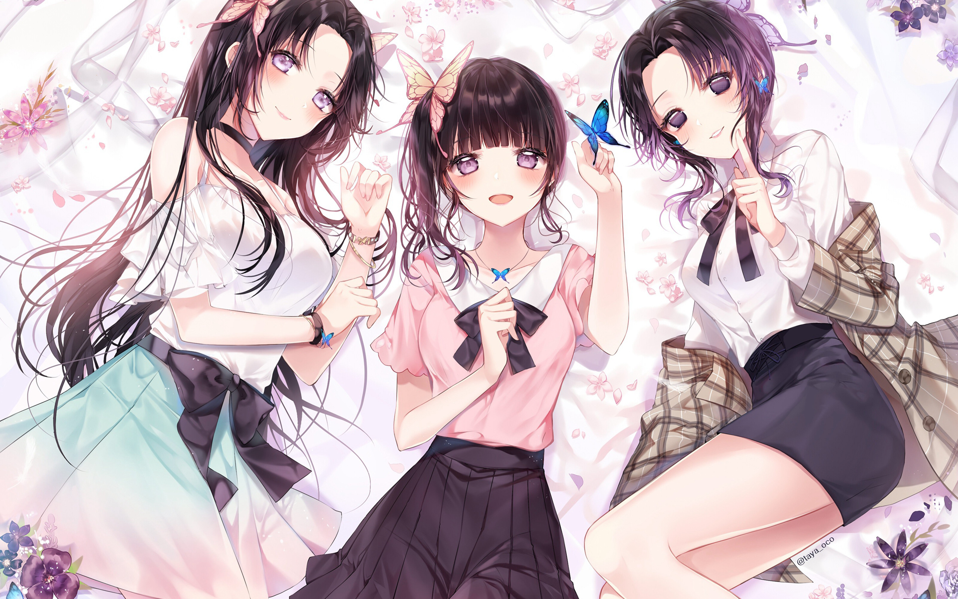 动漫鬼灭之刃蝴蝶忍高清桌面壁纸