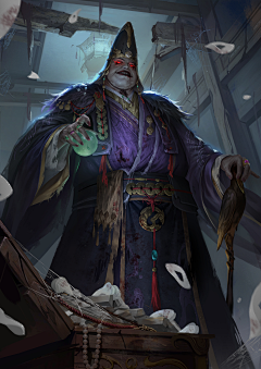 一枚小男孩采集到山精树怪