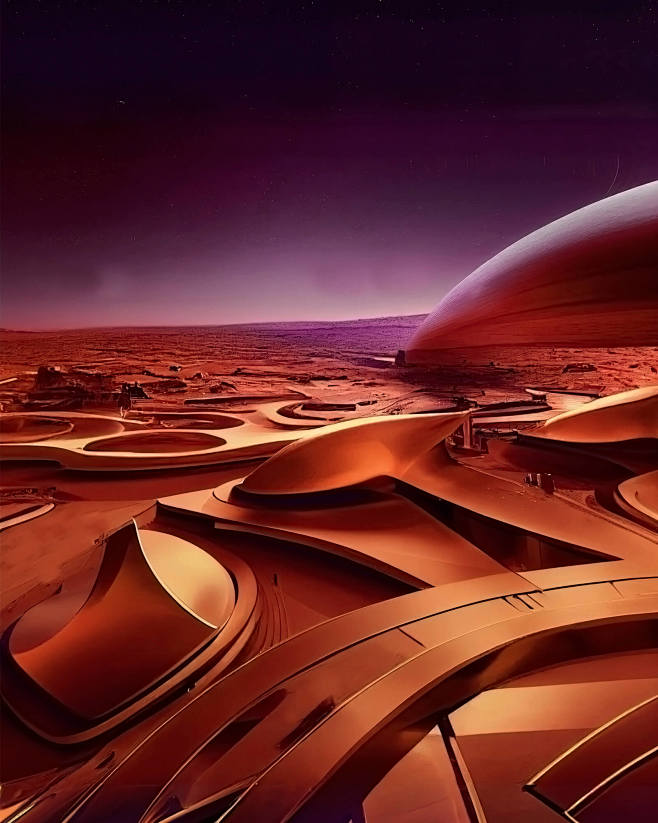 City on Mars by Lenz...