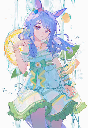 赛马娘 麦昆 柠檬 夏 插画