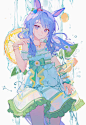 赛马娘 麦昆 柠檬 夏 插画