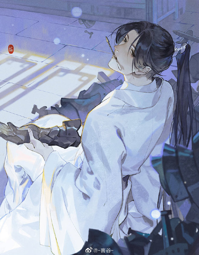 #二哈和他的白猫师尊#    师尊在家搞...