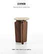 Photo by Porada on May 06, 2024. May be an image of table, sink, wash basin, canister, kitchenware and text that says 'porada Twenty-Four collection PODI SIDE TABLE by E. Gallina'.