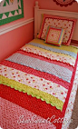 strip quilts and ric rac trim