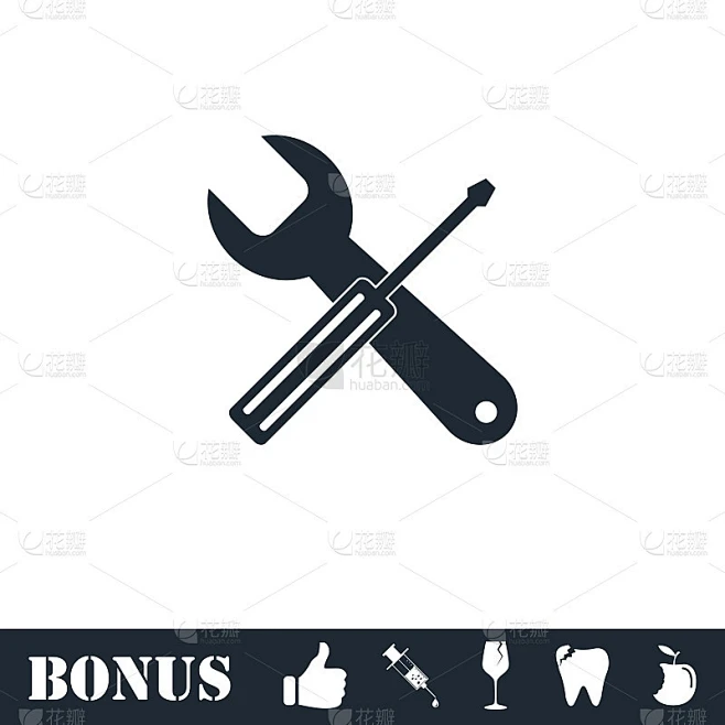 Repair icon flat素材-花瓣网