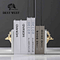 Best west 仿真书装饰书摆件现代简约道具书假书软装饰品创意摆设-tmall.com天猫