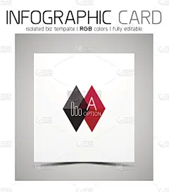 几何形状的信息图表名片