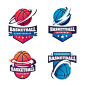Free vector gradient basketball logo template