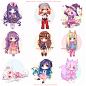 [+Video] Commission - Sketch Chibis! by Hyanna-Natsu
