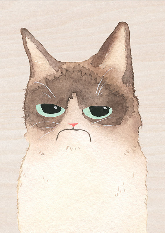 Grumpy Cat Portrait ...