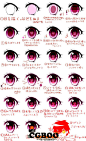 【新提醒】【原画资源】动漫日系风格的眼睛绘制参考原画资源CG帮美术资源网 -www.cgboo.com