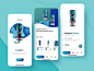 Borjomi Winter App Design mobile ux app ui illustration design