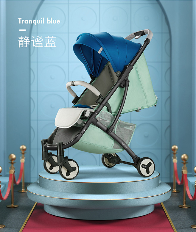 babycare婴儿推车 儿童折叠超轻便...
