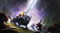 General 1920x1080 Dota 2 Luna creature artwork fighting