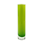 「沧海一杯」多色玻璃军绿色桔色暗红色台面花瓶细长光面直筒圆
