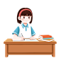 摄图网_402470918_认真学习的女生（非企业商用）